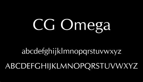 cg omega font|cg letter font.